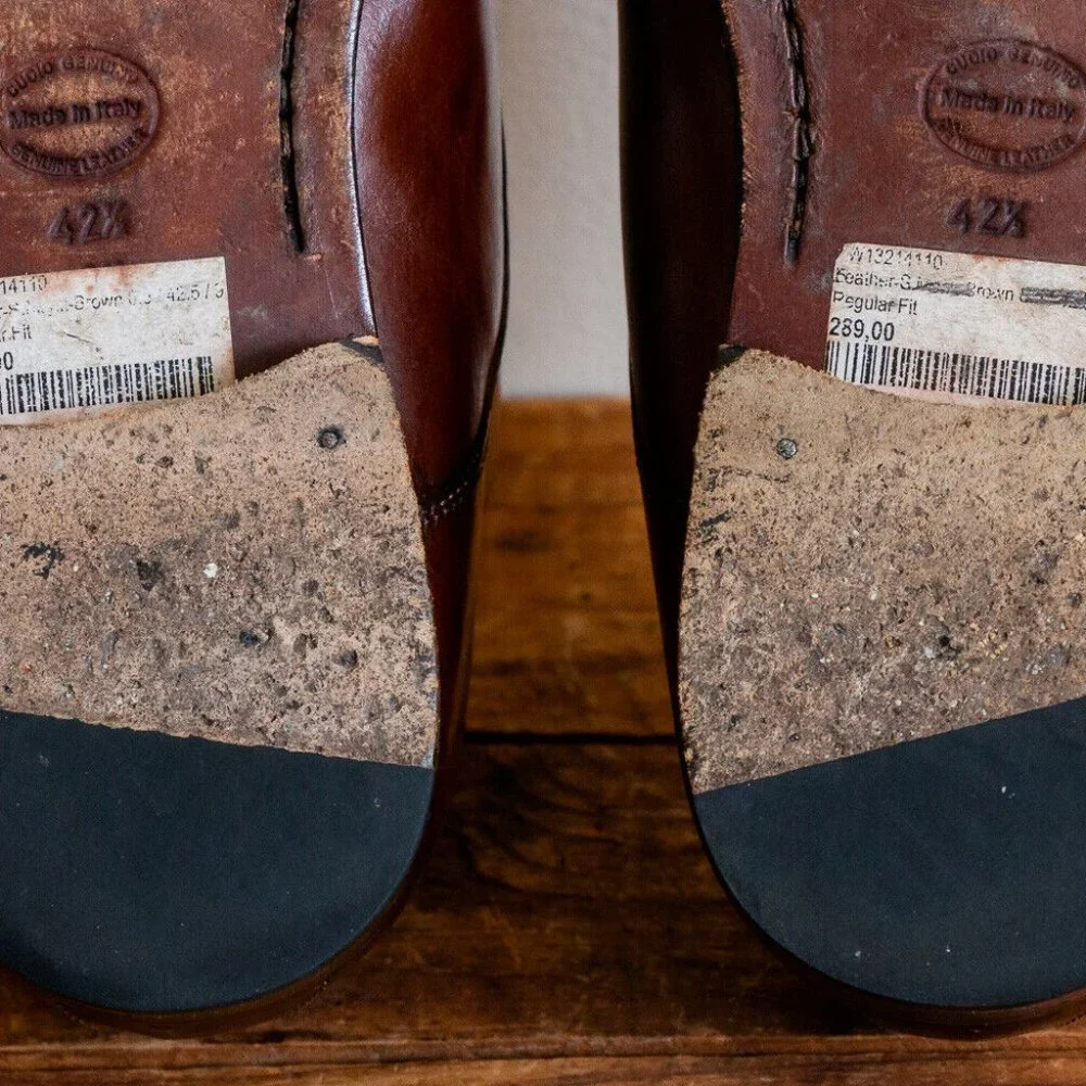 Suitsupply Monk Strap Brown Leather Shoes Suit Supply Size 8.5 - Picture 9 of 10